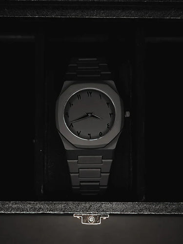 Full Black Arabic Aura Watch