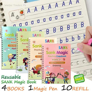 Pack Of 4 Sank Magic Book Practice