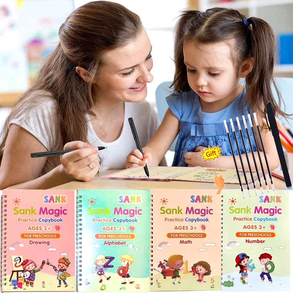 Pack Of 4 Sank Magic Book Practice