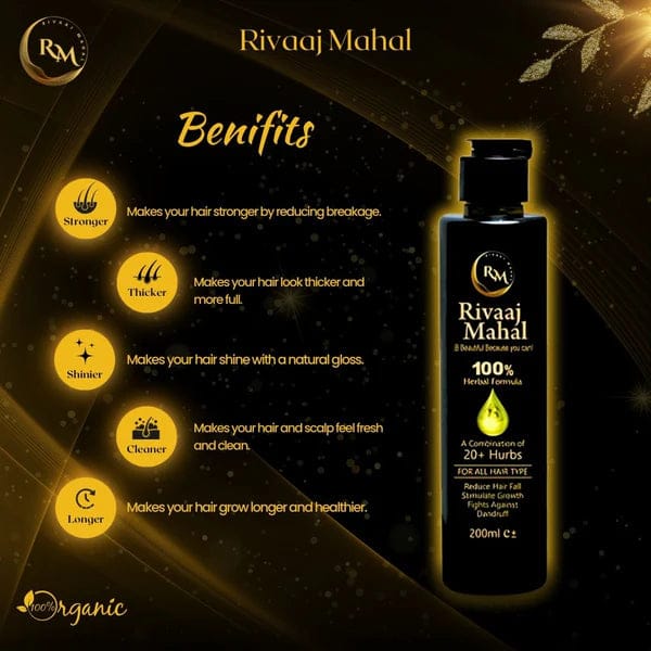 Rivaaj Hair Oil Hair Food Organic Hair Problem Solution 200ml
