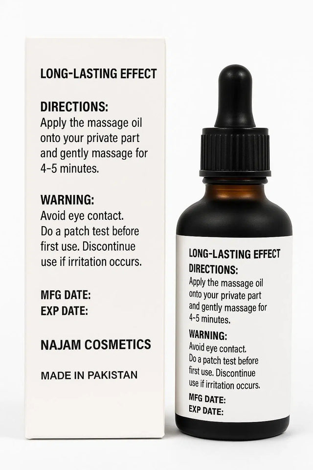 Donkey Oil – L-Arginine Enriched Massage Oil for Men | Boost Size, Timing & Stamina – 30ml